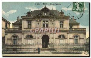 Old Postcard Bank Caisse d & # 39Epargne Tours