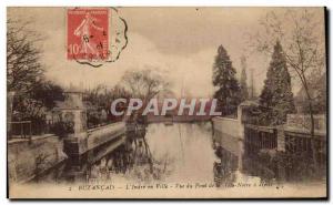 Buzanancais - L & # 39Indre city View from the Bridge of the Black Head - Old...