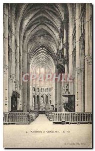 Old Postcard Cathedral of Chartres The Nave