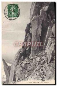 Old Postcard climb d & # 39A Needle Alpinsme