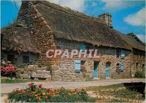 Old Postcard Old Chaumiere Typical Brittany Picturesque