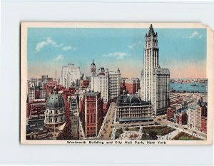 M-142668 Woolworth Building and City Hall Park New York USA