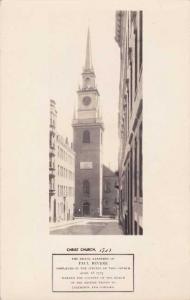 RPPC Christ Church - Boston MA, Massachusetts - Paul Revere