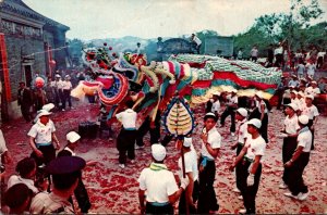 Hong Kong Street Scene Dragon Dance