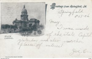 SPRINGFIELD , Illinois , 1906 ; State Capitol