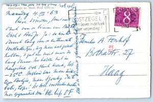 Valais Switzerland Postcard Landing at Monte Rosa 1963 Posted RPPC Photo