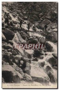 Old Postcard Chamonix Nant Blanc Cascade Mer de Glace