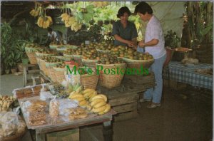 Thailand Postcard - Thonburi. Road Side Stand For Fruits. Posted RS36366