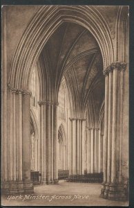 Yorkshire Postcard - York Minster, Across Nave   RS5686