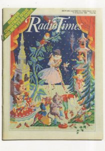 1988 Christmas Issue Of Radio Times BBC Magazine Postcard