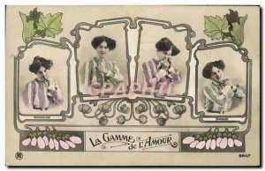 Old Postcard Fantaisie The range of & # 39amour