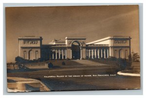 Vintage 1920's RPPC Postcard California Palace Legion of Honor San Francisco CA
