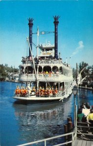 Disneyland, C-9, Down the Great Rivers of America,  Magic Kingdom,Old Postcard