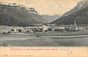 WAIDRING TIROL AUSTRIA~TOTALSICHT~mit SONNENBERG-WANDKETTEN~1908 PHOTO POSTCARD