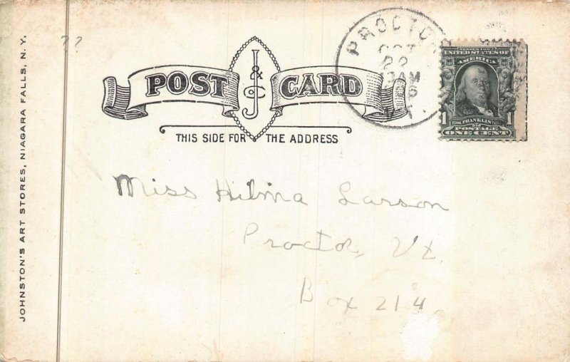 GRAND TRUNK RAILWAY SYSTEM CAMP TEMAGAMI CANADA POSTCARD 1906