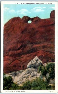 Postcard - The Kissing Camels, Garden Of The Gods - Colorado Springs, Colorado