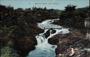 Hilo Hawaii HI Wailuku River Waterfall c1910 Vintage Postcard