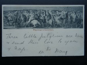 Kent PILGRIMAGE TO CANTERBURY c1906 Postcard by E. Crow & Son