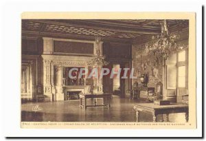 Pau Old Postcard Chateau of Henri IV Grand reception room Ancient throne room...