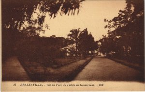 PC BRAZZAVILLE VUE DU PARC DU PALAIS DU GOUVERNEUR FRENCH CONGO (a28483)