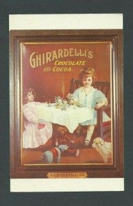 1975 PPC Ghiradellis Chocolate Cocoa Advertising