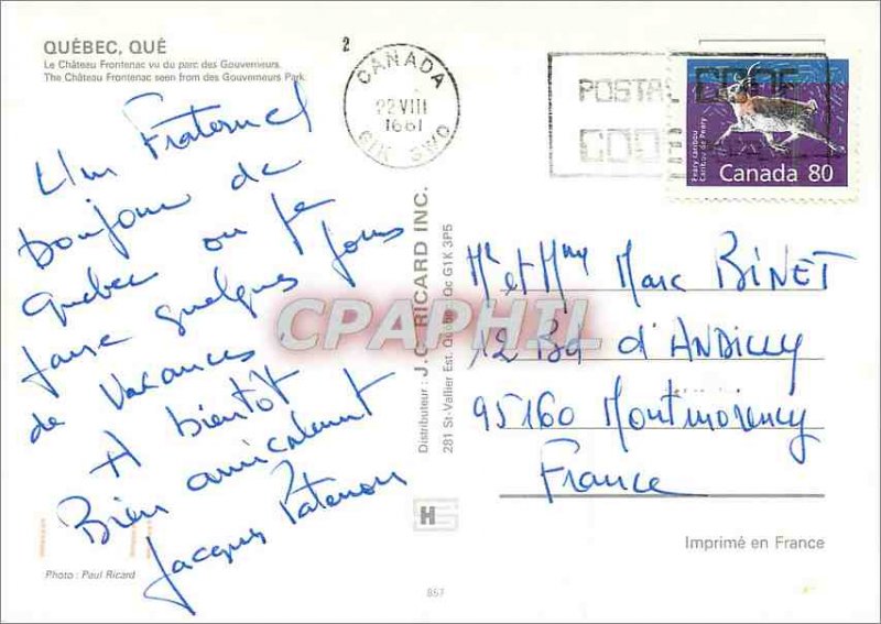 Postcard Modern Quebec