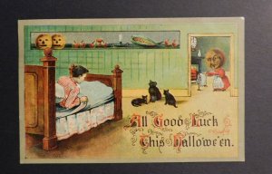 1911 USA Halloween Postcard Cover From Louisville KY to Midway KY