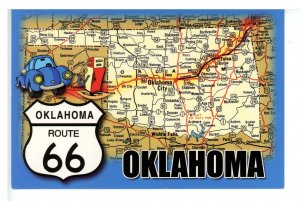OK - Oklahoma Map & Highlights   (continental size)