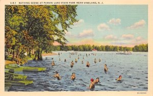 Bathing Scene at Parvin Lake State Park in Vineland, New Jersey