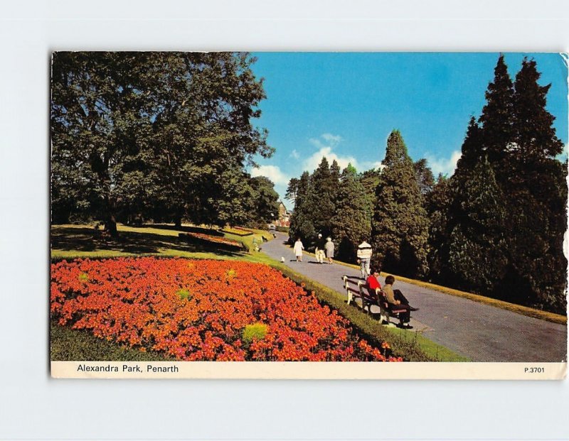 Postcard Alexandra Park, Penarth, Wales