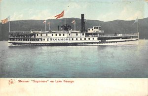 Sagamore River Steamship on Lake George Ferry Boat Ship 