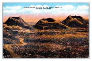 Volcanic Spatter Cones Craters of the Moon ID UNP Linen Postcard H30