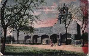 Mission San Juan De Capistrano San Antonio Texas Vintage Postcard C096