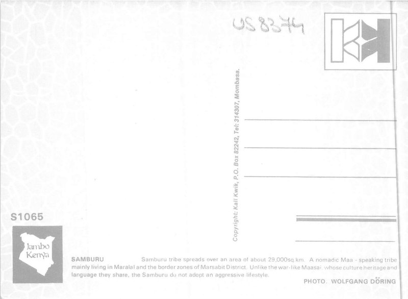 us8374 samburu  kenya africa folklore costume types