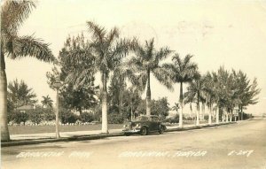 Auto Bradenton Florida Park 1944 RPPC Photo Postcard #E-249 12314