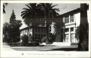 San Bernardino CA Sturges Junior High School Real Photo Postcard