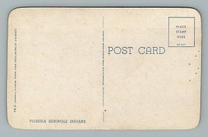 Seminole First Nation Native Florida FL Postcard 