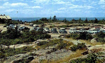 Summit of Cadillac Mountain in Bar Harbor, Maine