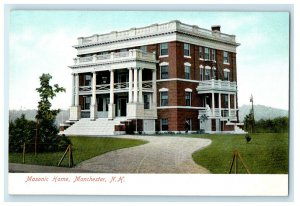 c1905s Masonic Home, Manchester New Hampshire NH Unposted Antique Postcard