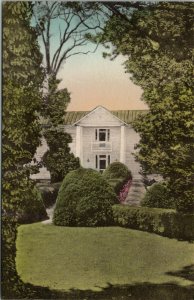 Charlottesville Virginia Ash Lawn James Monroe House Hand Colored Postcard U10