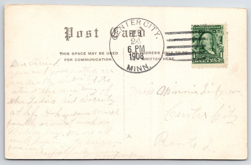 St Paul Minnesota~Pathway Through Trees~Lovers Lane in Como Park~B&W Postcard