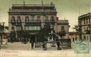 Gibraltar, Commercial Square (1899) V.B. Cumbo Postcard