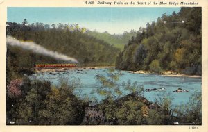 Railway Train Blue Ridge Mountains, North Carolina NC  