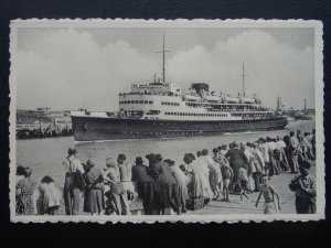 Shipping Ostende THE MAIL BOAT Prince Baudouinc1950's Postcard