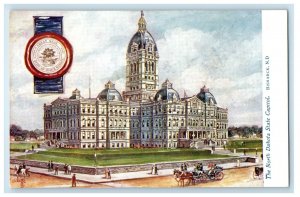 c1910's The North Dakota State Capitol Bismarck ND Tuck's Oilette Postcard