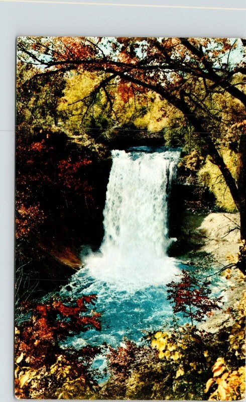 Minnehaha Falls Minneapolis Minnesota MN Longfellow Immortal Poem Postcard VTG  