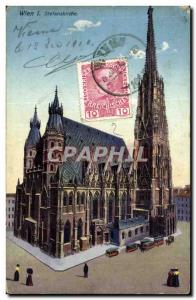 Old Postcard Vienna WienStefanskirche