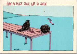 Humour How To Teach Your Cat How To Swim