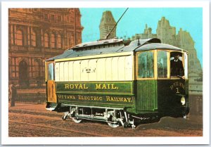 CANADA POST COMMEMORATIVE POSTCARD OTTAWA ELECTRIC RAILWAY MAIL CAR OF 1894