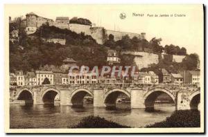 Old Postcard Namur Bridge Legs And Citadel